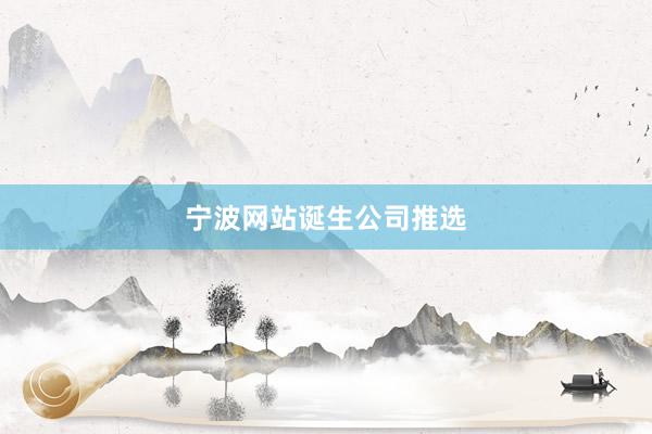 宁波网站诞生公司推选