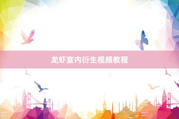 龙虾室内衍生视频教程